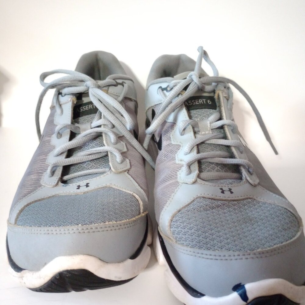 Under Armour Men's Assert 6 Micro G Running Shoes Size 13 Gray Black White